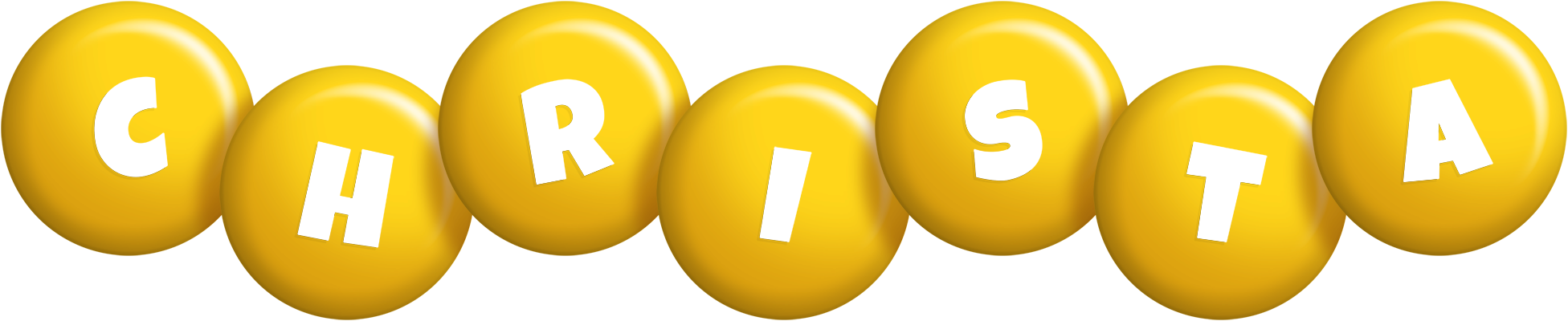 Christa candy-yellow logo