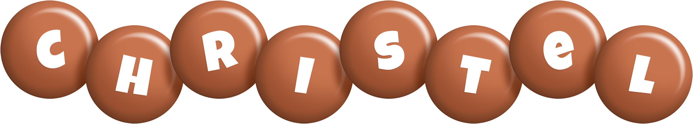 Christel candy-brown logo