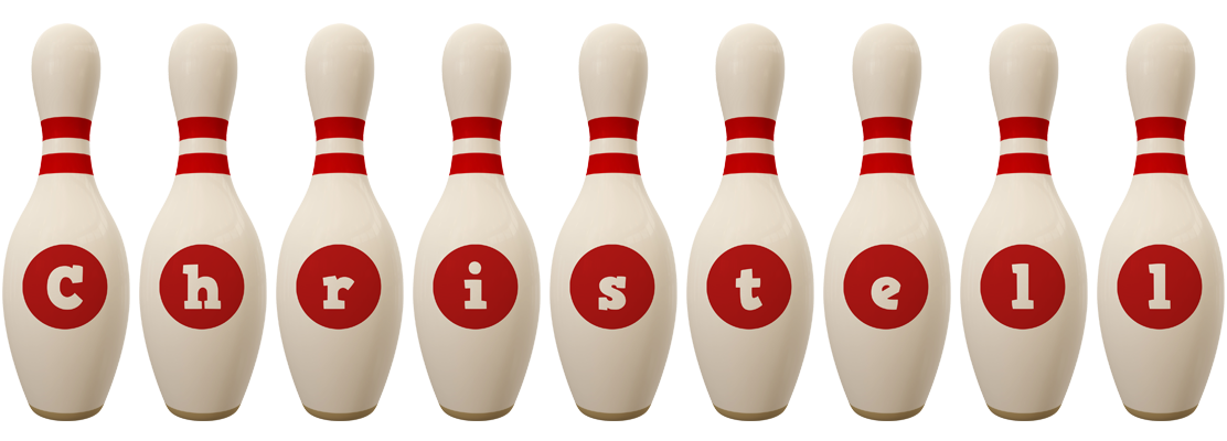 Christell bowling-pin logo