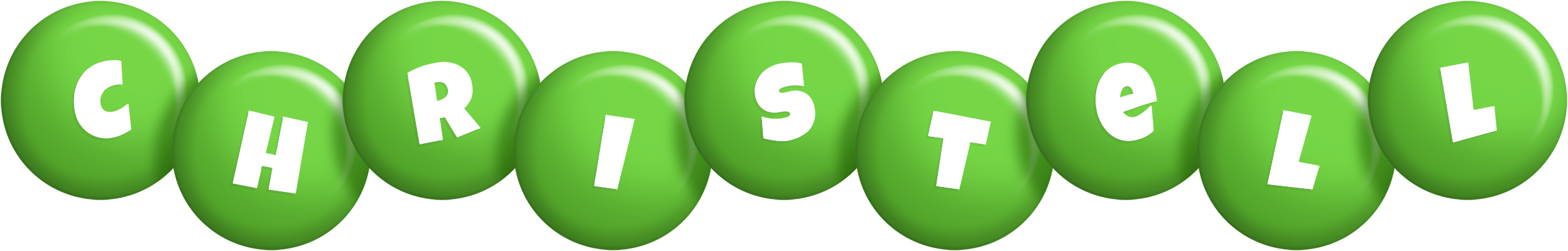 Christell candy-green logo