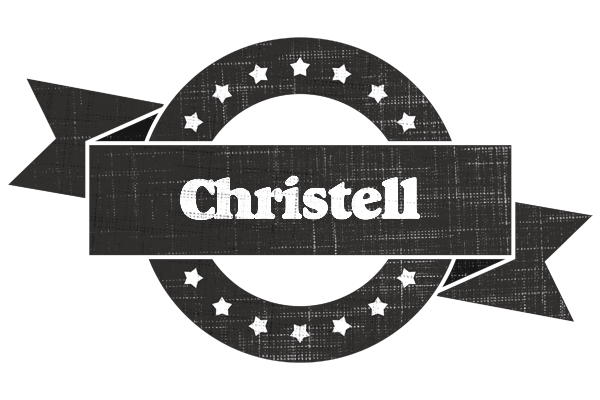 Christell grunge logo