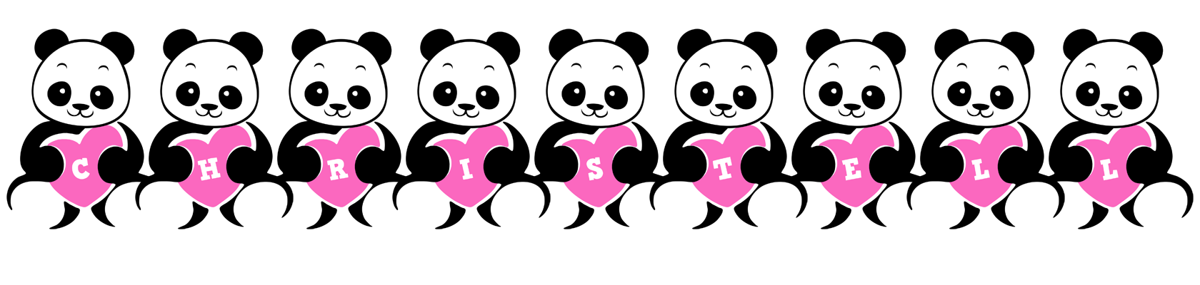 Christell love-panda logo