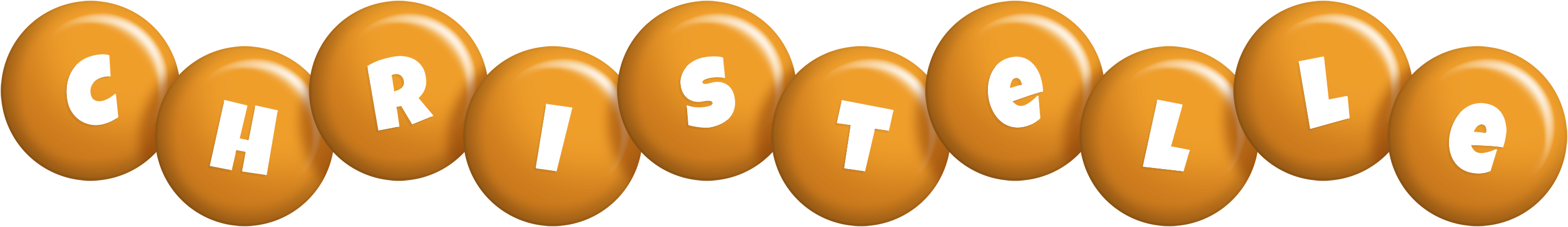 Christelle candy-orange logo