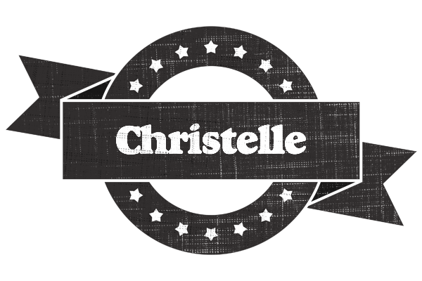 Christelle grunge logo