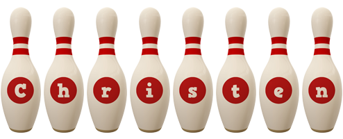 Christen bowling-pin logo