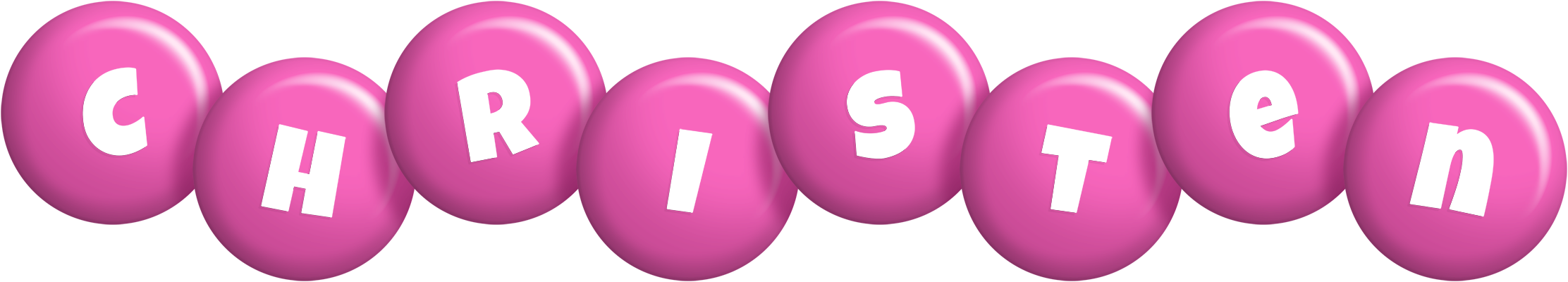 Christen candy-pink logo