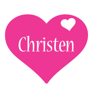 Christen love-heart logo