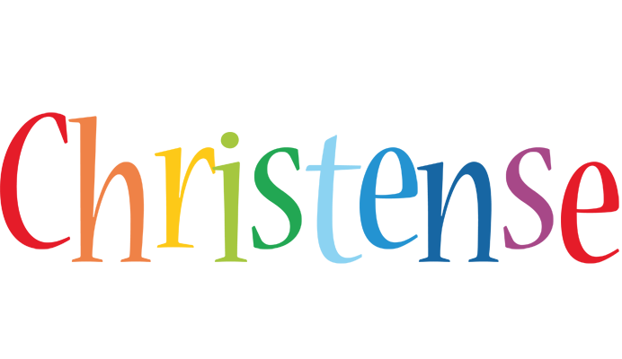 Christense birthday logo