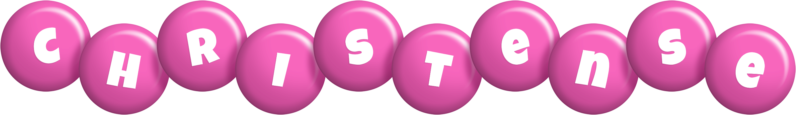 Christense candy-pink logo