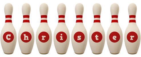 Christer bowling-pin logo