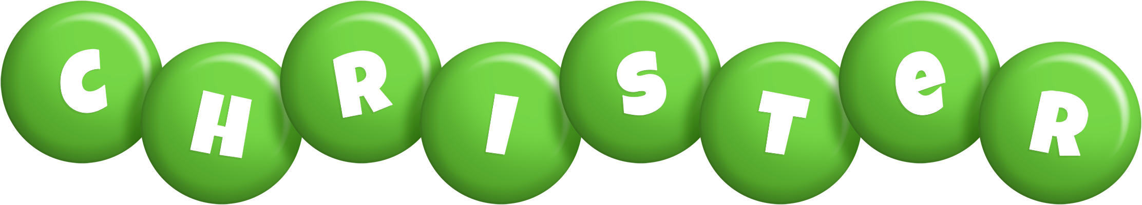 Christer candy-green logo