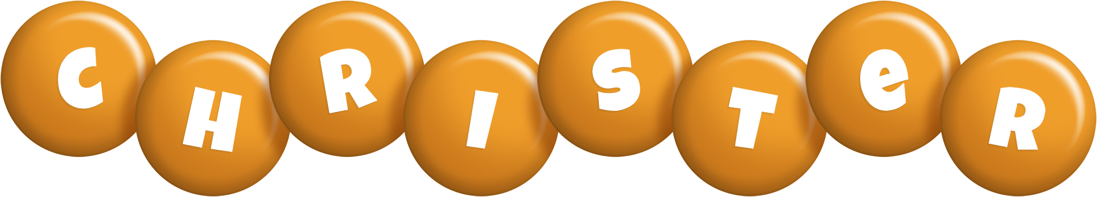 Christer candy-orange logo