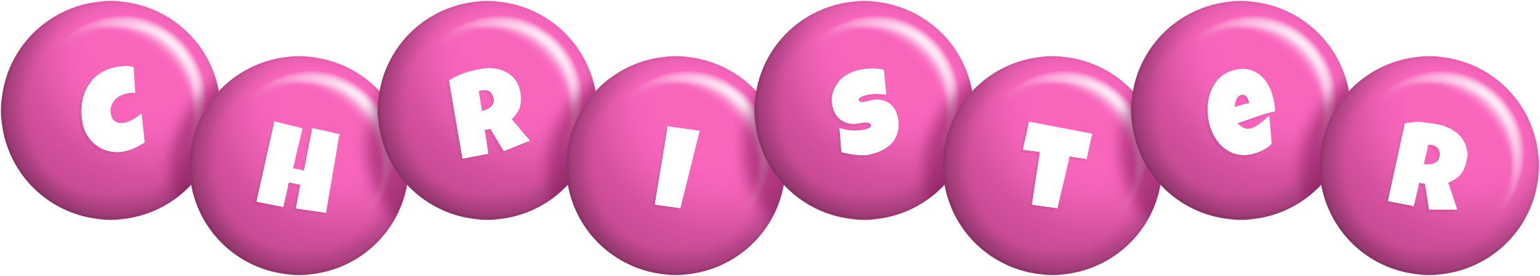 Christer candy-pink logo