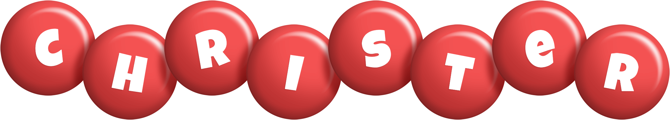 Christer candy-red logo