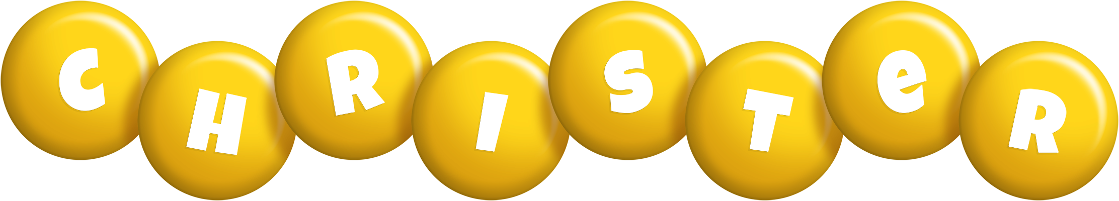 Christer candy-yellow logo