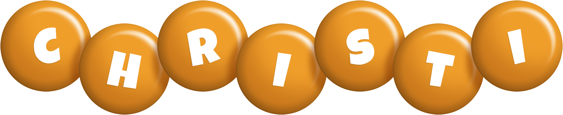 Christi candy-orange logo