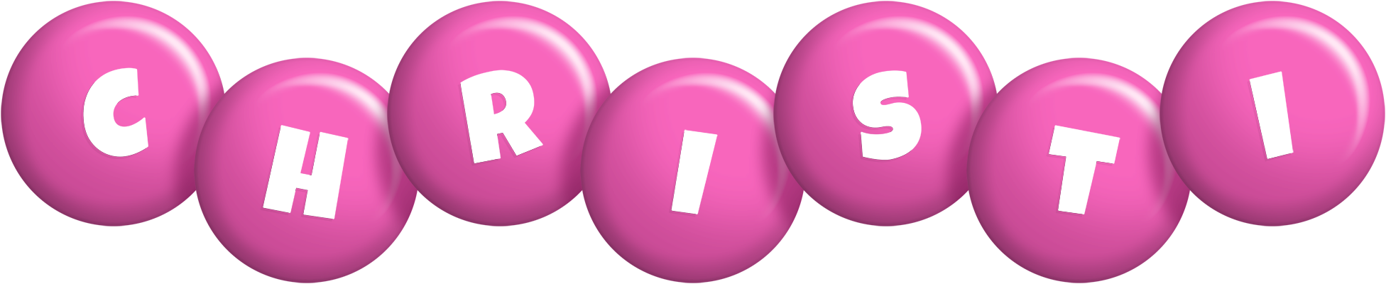 Christi candy-pink logo
