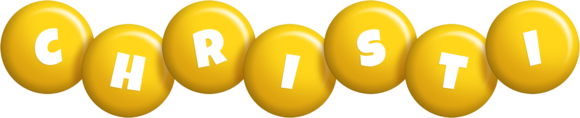 Christi candy-yellow logo