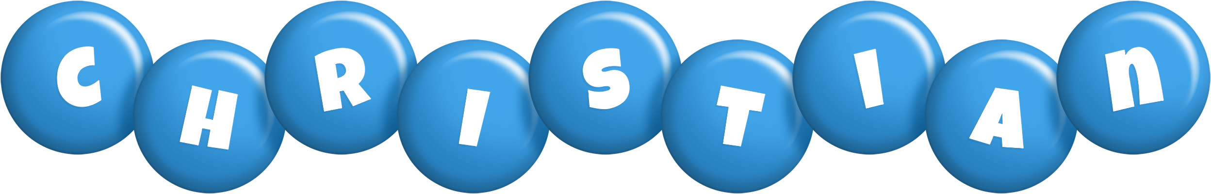 Christian candy-blue logo