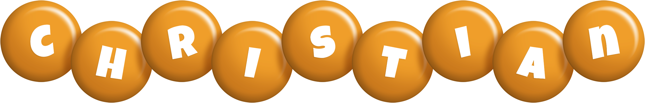 Christian candy-orange logo