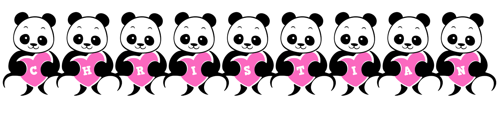 Christian love-panda logo