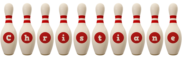 Christiane bowling-pin logo