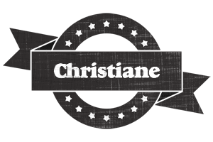 Christiane grunge logo