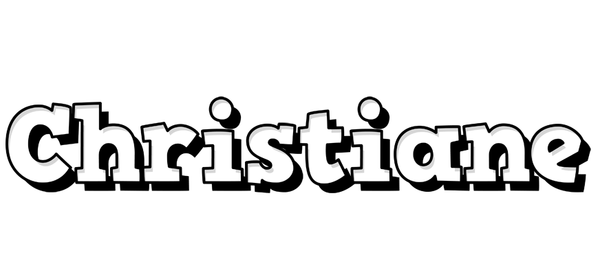 Christiane snowing logo