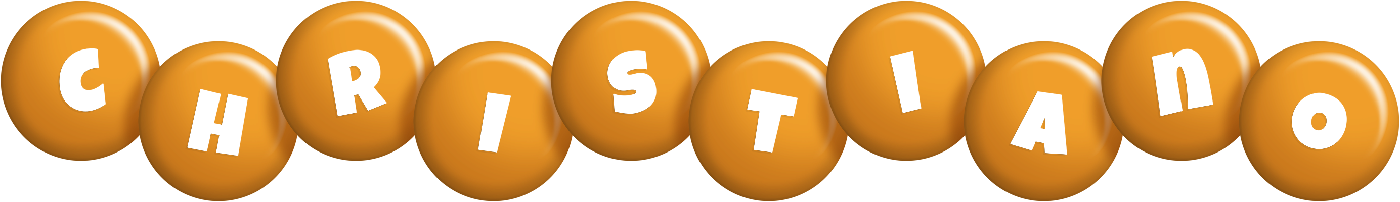 Christiano candy-orange logo