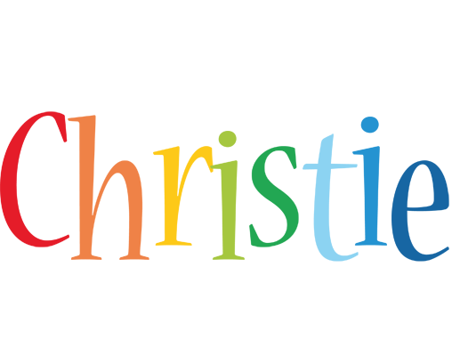 Christie birthday logo