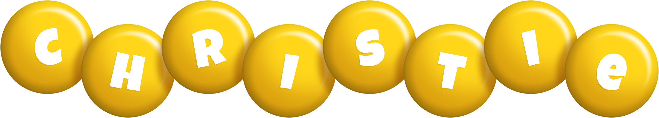 Christie candy-yellow logo
