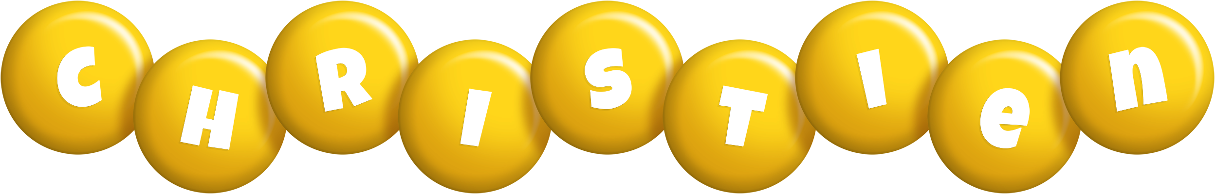 Christien candy-yellow logo