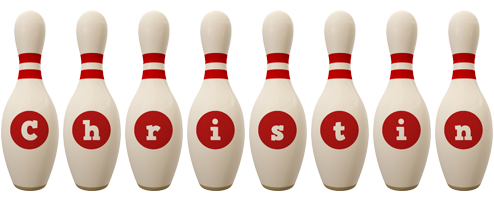 Christin bowling-pin logo