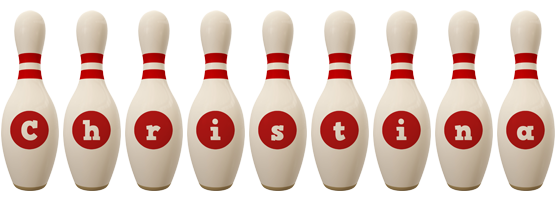 Christina bowling-pin logo