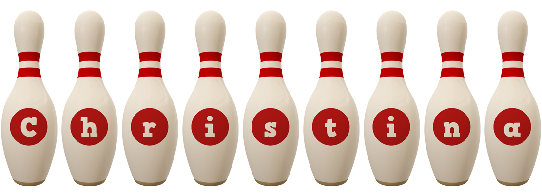 Christina bowling-pin logo