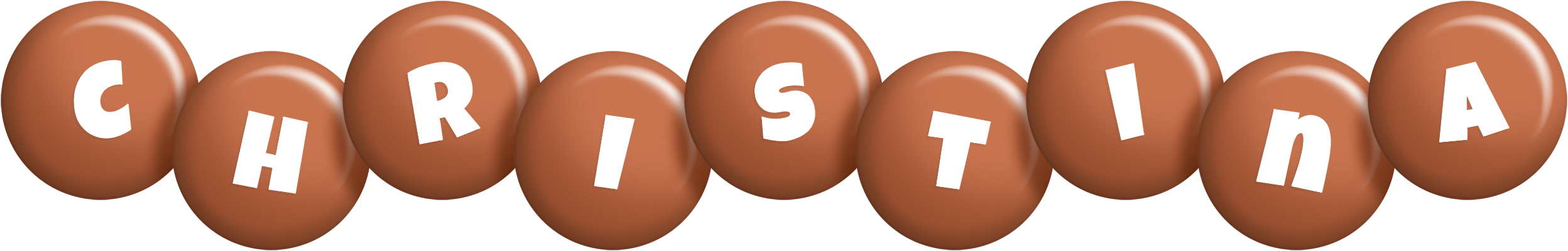 Christina candy-brown logo