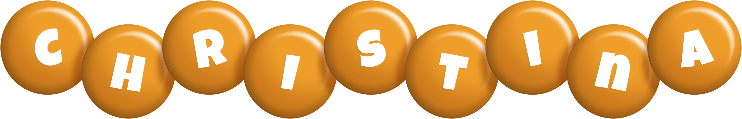 Christina candy-orange logo