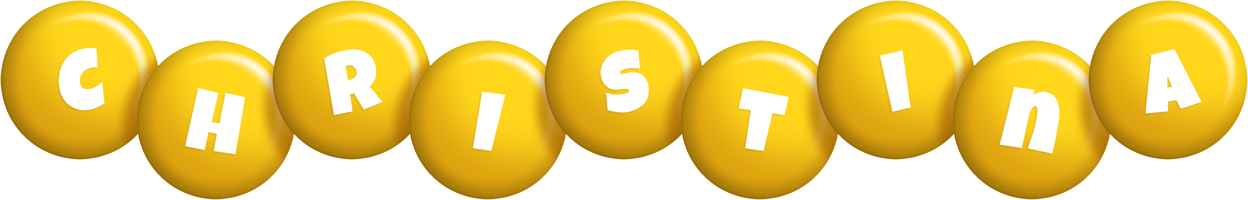 Christina candy-yellow logo