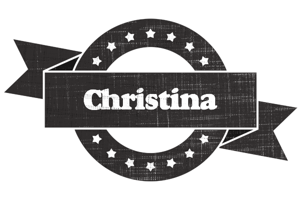 Christina grunge logo