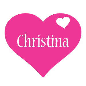 Christina love-heart logo