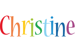 Christine birthday logo