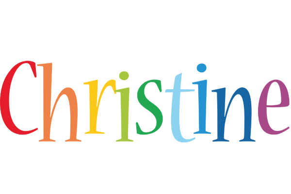 Christine birthday logo