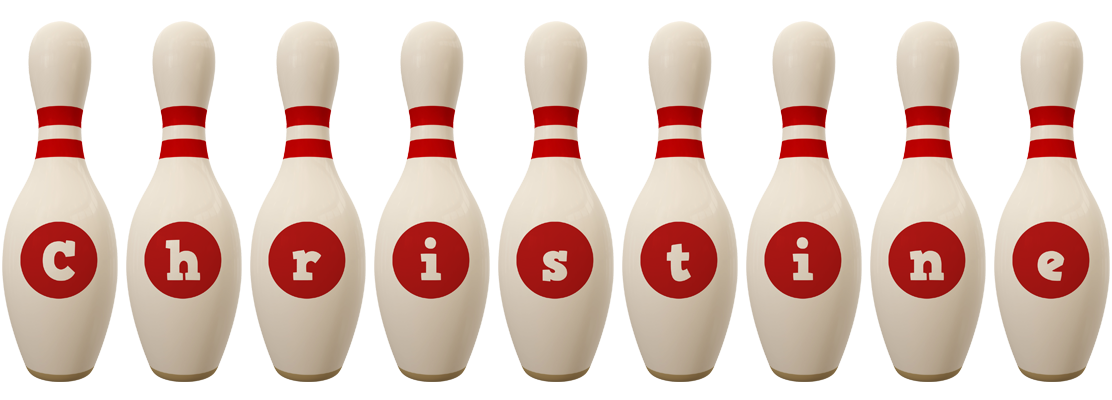 Christine bowling-pin logo