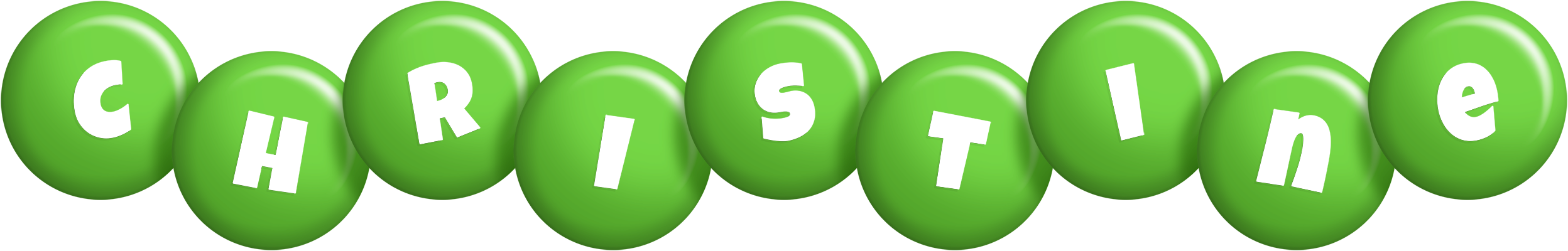 Christine candy-green logo