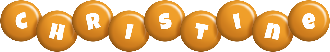 Christine candy-orange logo
