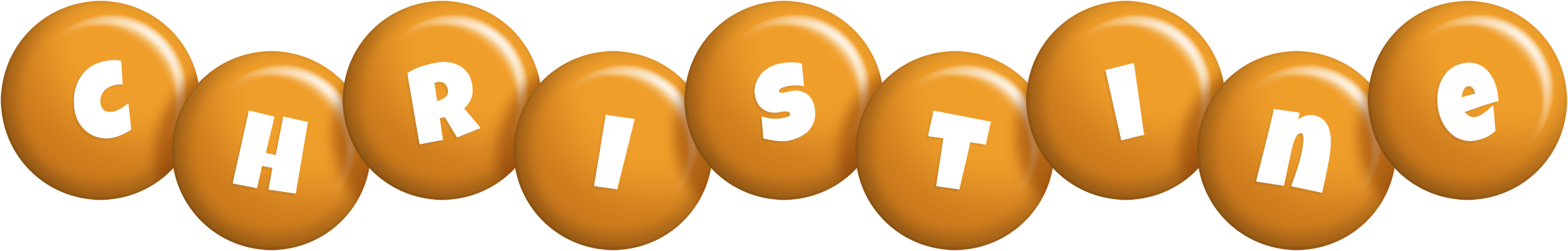 Christine candy-orange logo