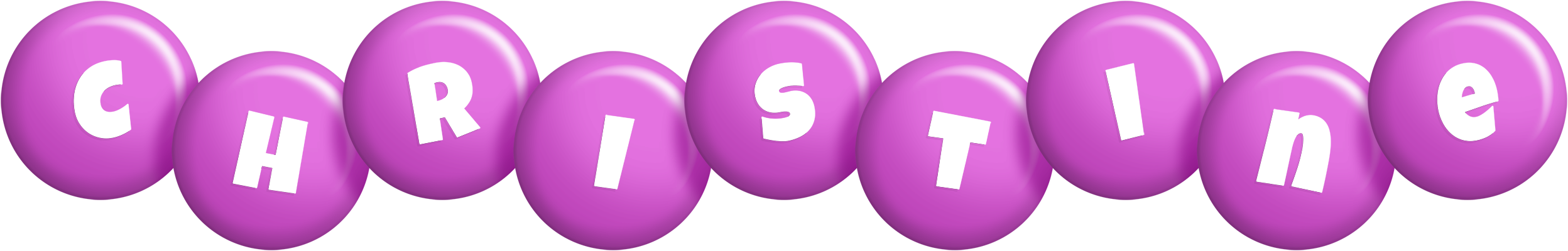 Christine candy-purple logo