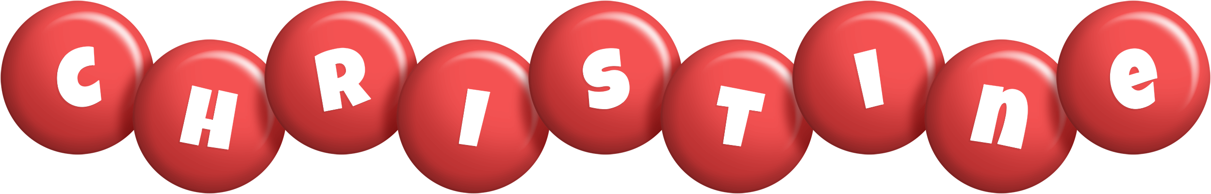 Christine candy-red logo