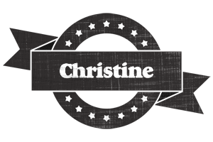 Christine grunge logo