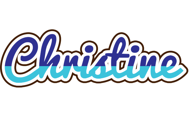 Christine raining logo